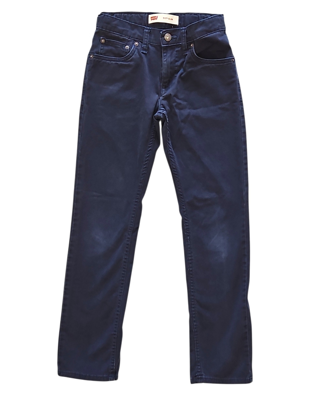 Levi's Kids 511 Slim Dark Navy Blue Straight Jeans Size 12 Regular
